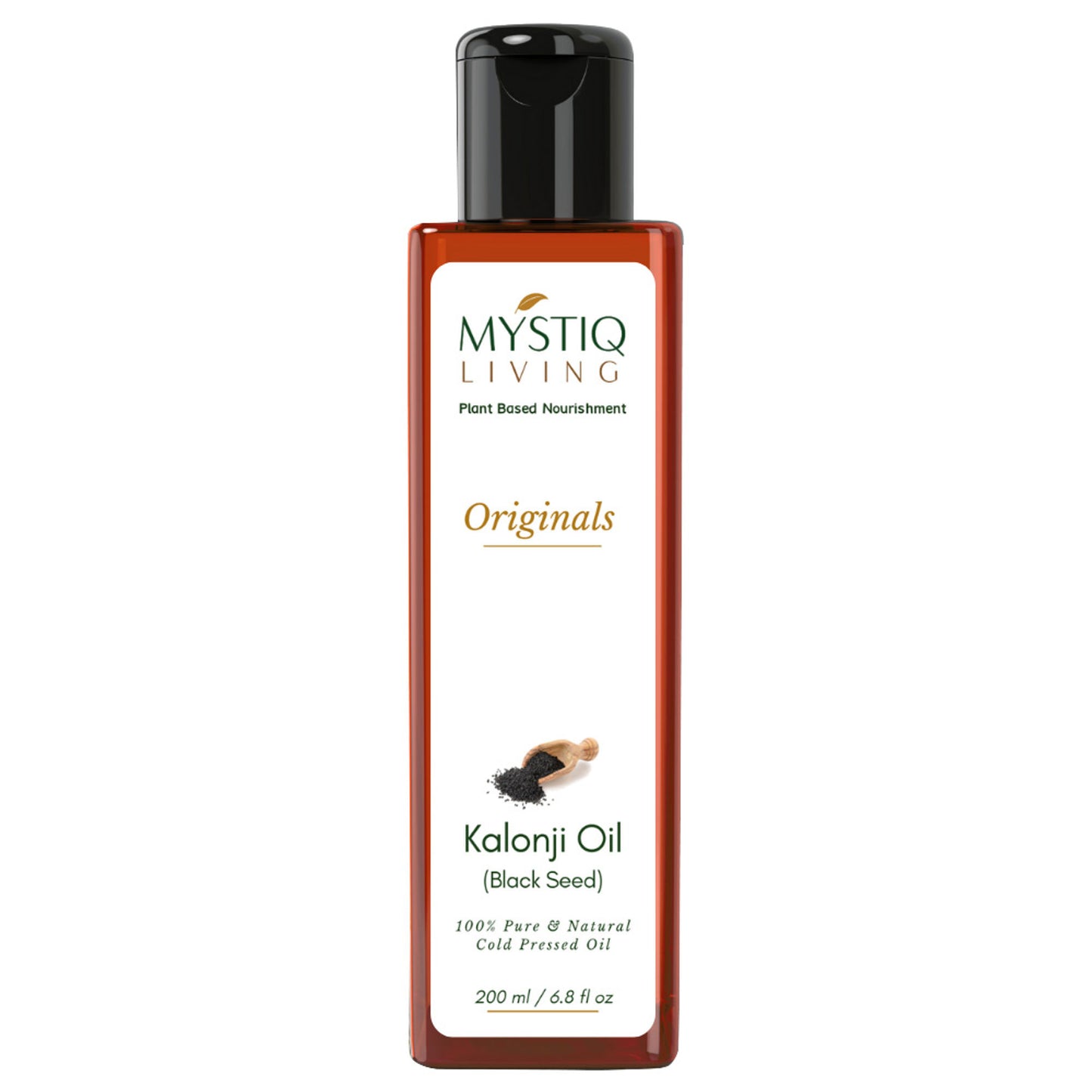 Mystiq Living Kalonji Oil 100% Pure Cold Pressed Oil (Onion Black Seed) for Hair