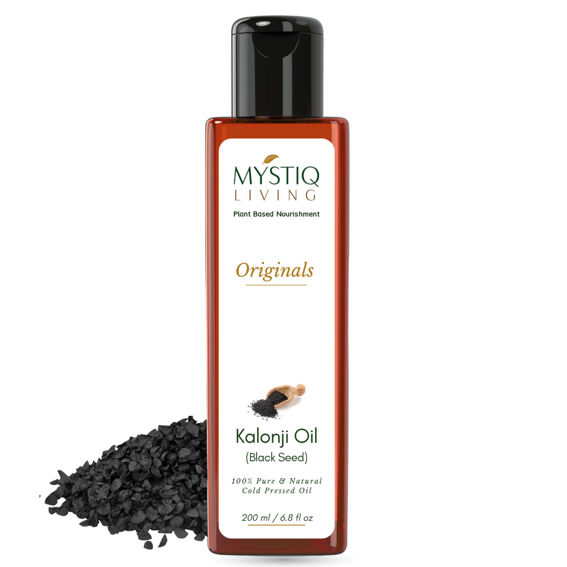 Mystiq Living Kalonji Oil 100% Pure Cold Pressed Oil (Onion Black Seed) for Hair