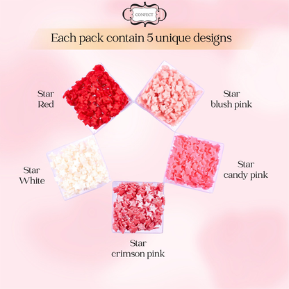 Confect Valentine Sprinkles | 20 Edible Decoration for Baking & Dessert
