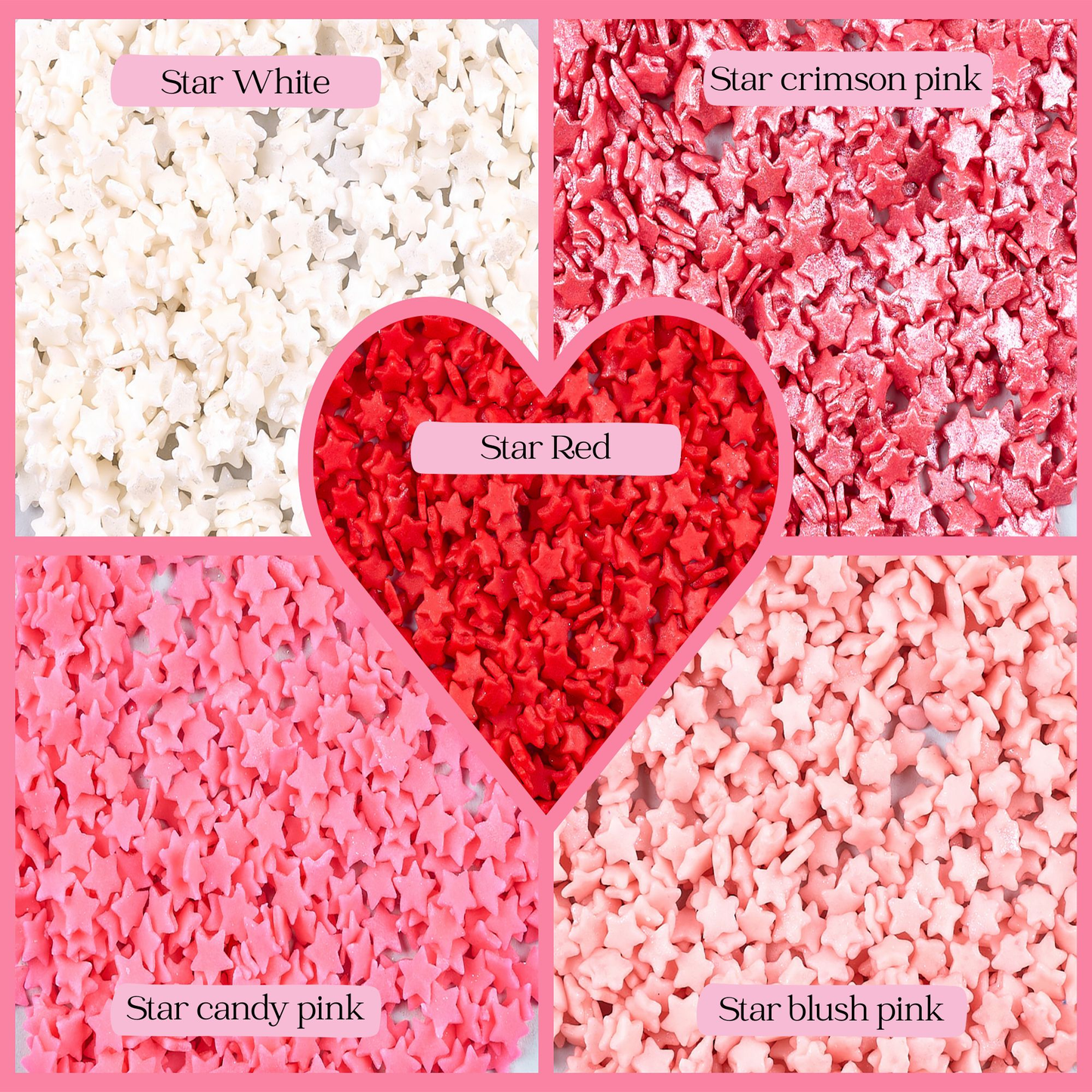 Confect Valentine Sprinkles | 20 Edible Decoration for Baking & Dessert