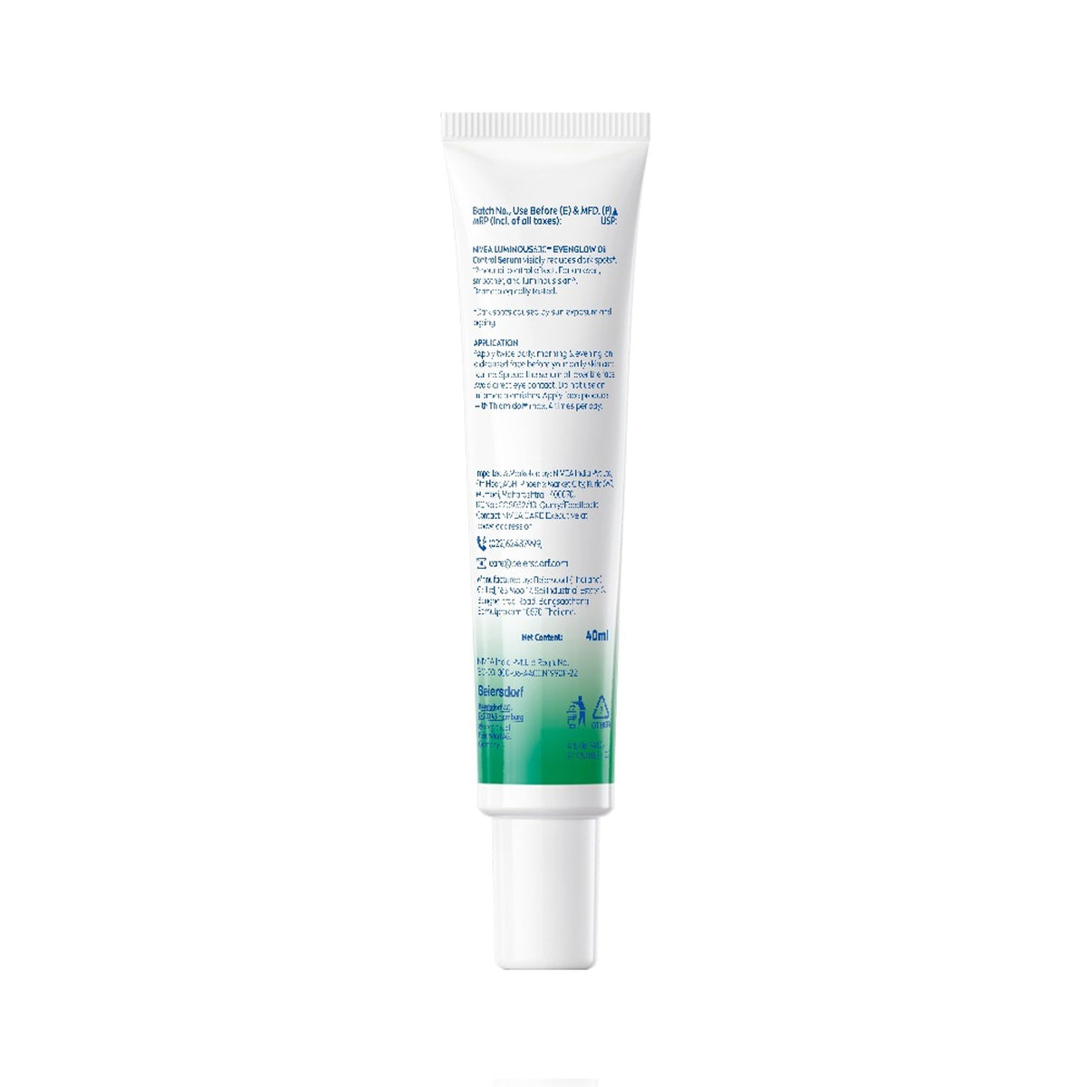 Nivea Luminous Even Glow Oil Control Serum Thiamidol, Salicylic, Hyaluronic Acid Reduces Dark Spot