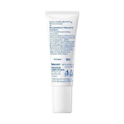Nivea Luminous Even Glow Oil Control Serum Thiamidol, Salicylic, Hyaluronic Acid Reduces Dark Spot