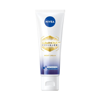 Nivea Luminous Even Glow Night Cream Thiamidol & Hyaluronic Acid Moisturizes & Reduces Dark Spots