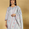 Dhiyona VA Women'sFloral Printed Straight Kurta With Trousers And Dupatta
