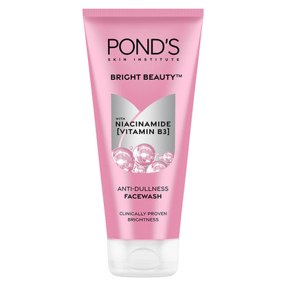 Ponds Bright Beauty Facewash with Niacinamide, For Glass Skin-like Shine