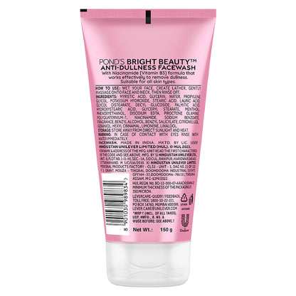 Ponds Bright Beauty Facewash with Niacinamide, For Glass Skin-like Shine