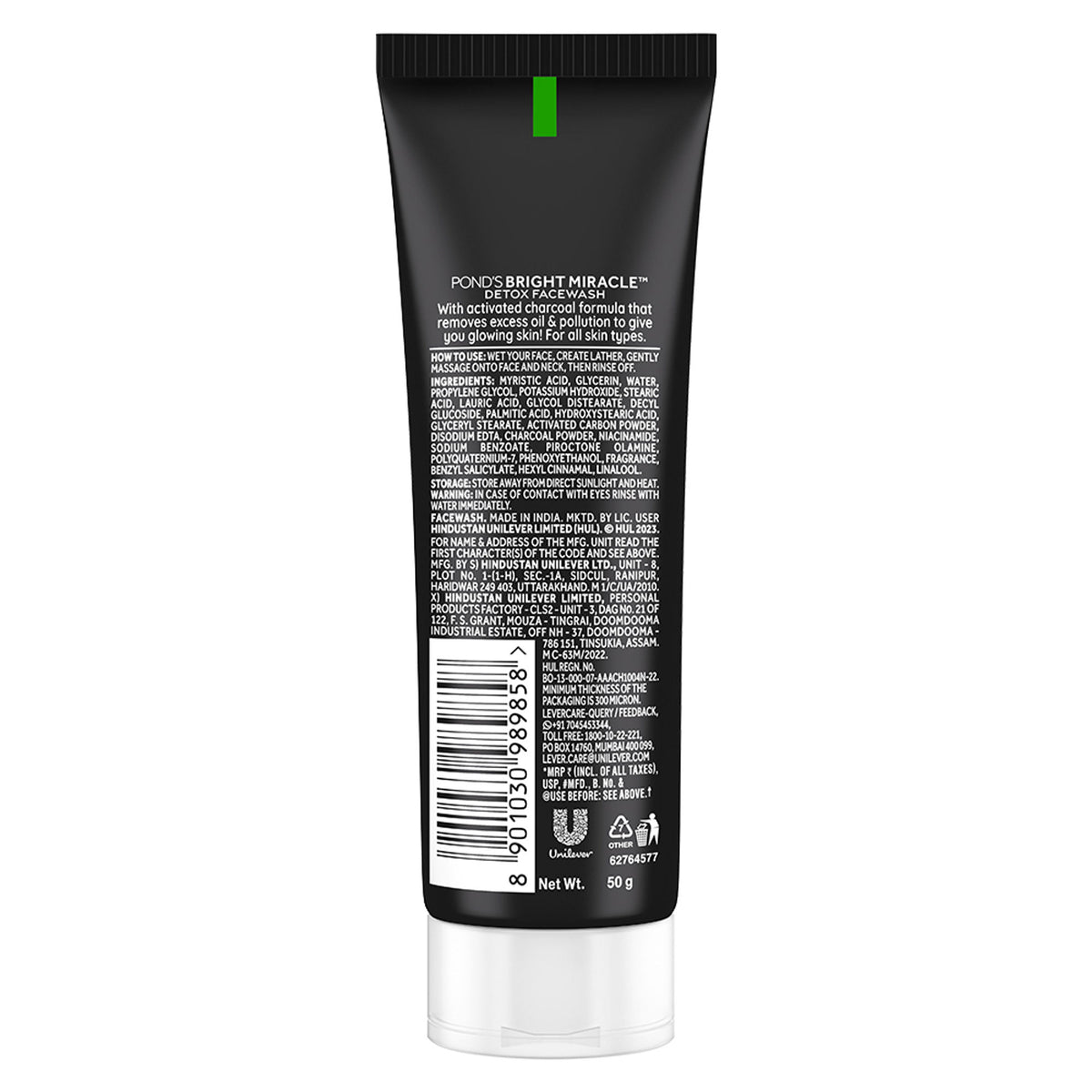 Ponds Pure Detox Anti-Pollution Purity Face Wash With Activated Charcoal