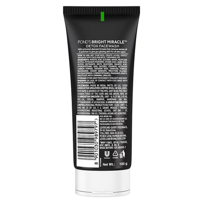 Ponds Pure Detox Anti-Pollution Purity Face Wash With Activated Charcoal