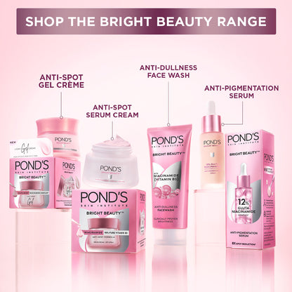 Ponds Bright Beauty Facewash with Niacinamide, For Glass Skin-like Shine