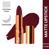 Mila Beauté Bold & Matte Long Lasting Highly Pigmented Lipstick - Bold Bordeaux