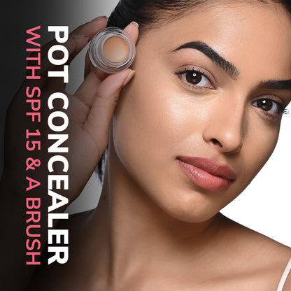 Mila Beauté Conceal It Pot Concealer Creamy Matte Finish with SPF 15 - Light Ivory