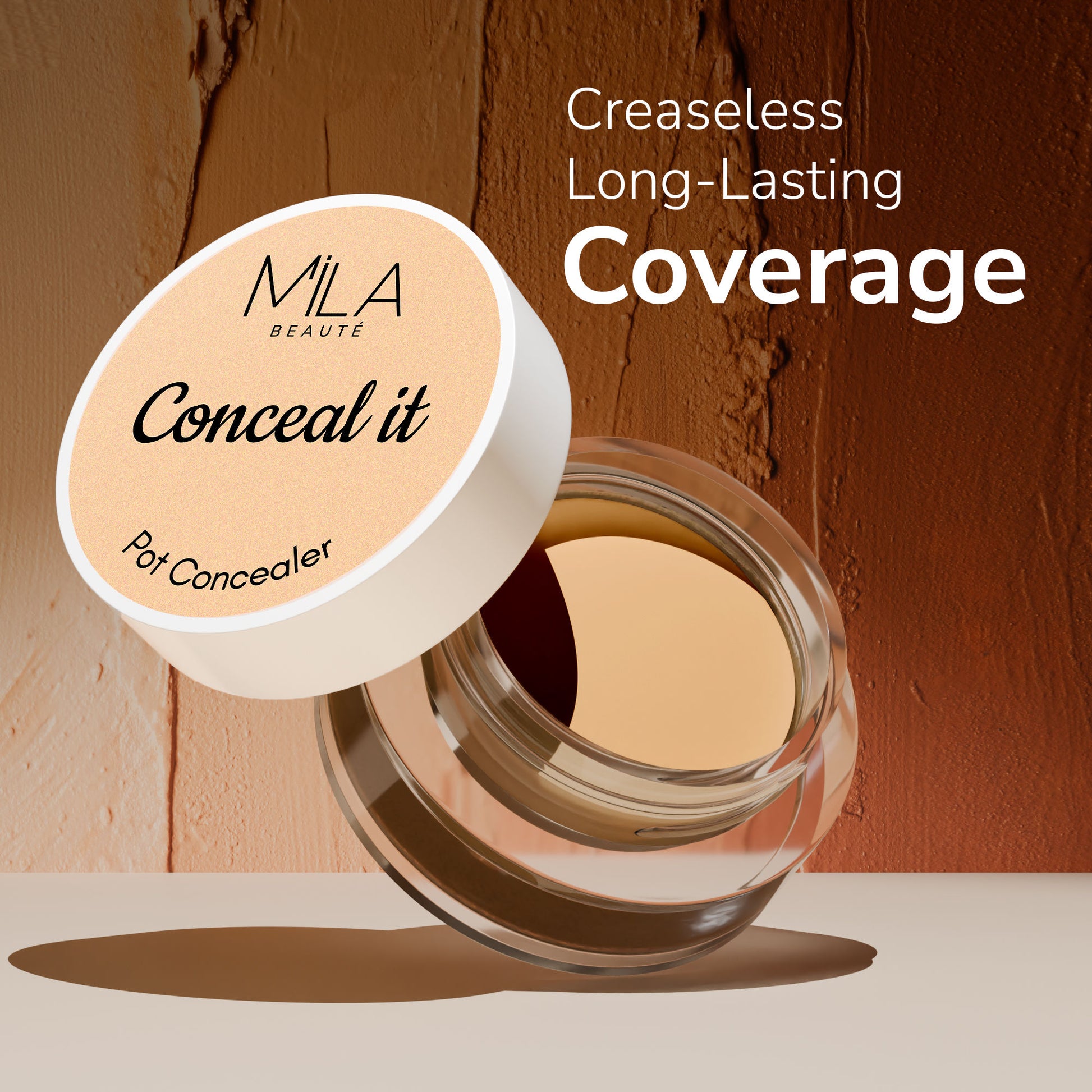 Mila Beauté Conceal It Pot Concealer Creamy Matte Finish with SPF 15 - Rich Coco