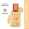 Mila Beauté Perfect Matte Longwear Foundation with SPF 15 & Oil Control Formula - Natural Beige