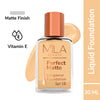 Mila Beauté Perfect Matte Longwear Foundation with SPF 15 & Oil Control Formula - Blush