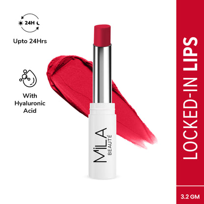 Mila Beauté 24 Hr Non-Transfer Matte Locked-In Lipstick - 13 Fresh Rose