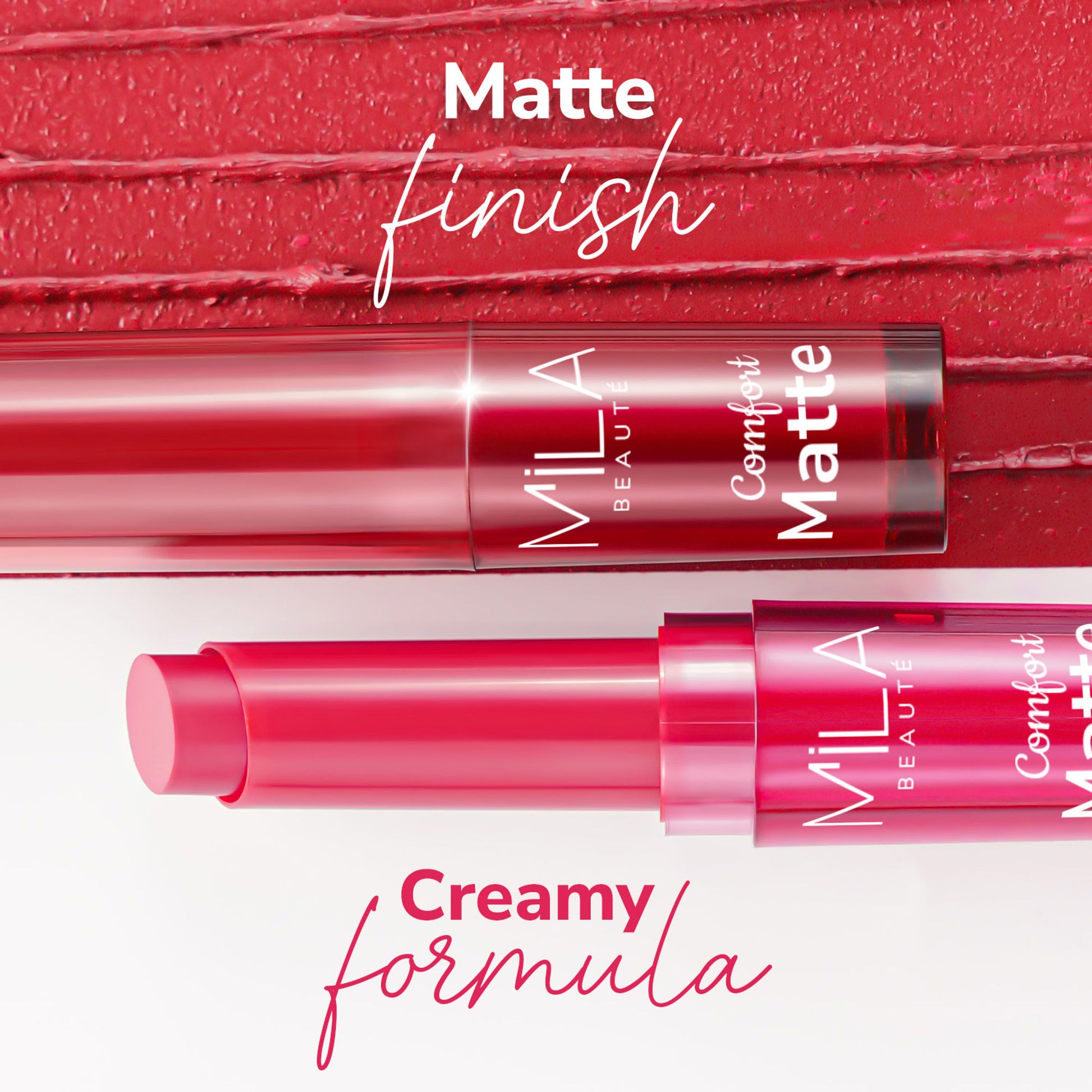 Mila Beauté Comfort Matt Lipstick - Bloody Red