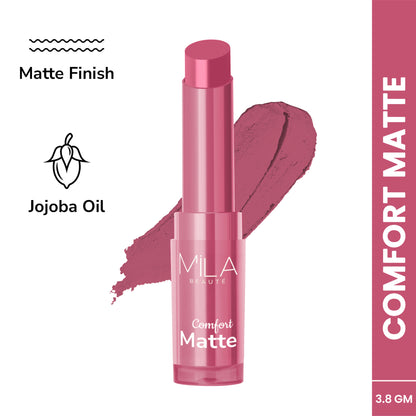 Mila Beauté Comfort Matt Lipstick - Soft Pink