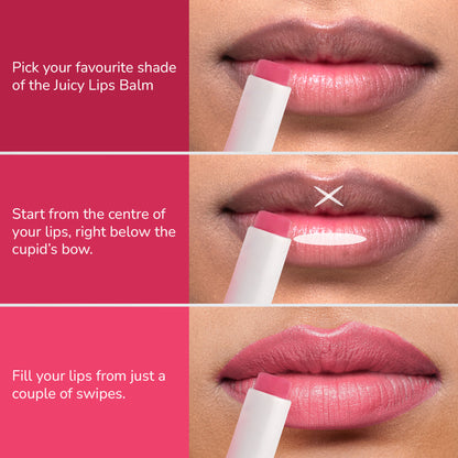 Mila Beauté Tinted Juicy Lip Balms Pack Of 3
