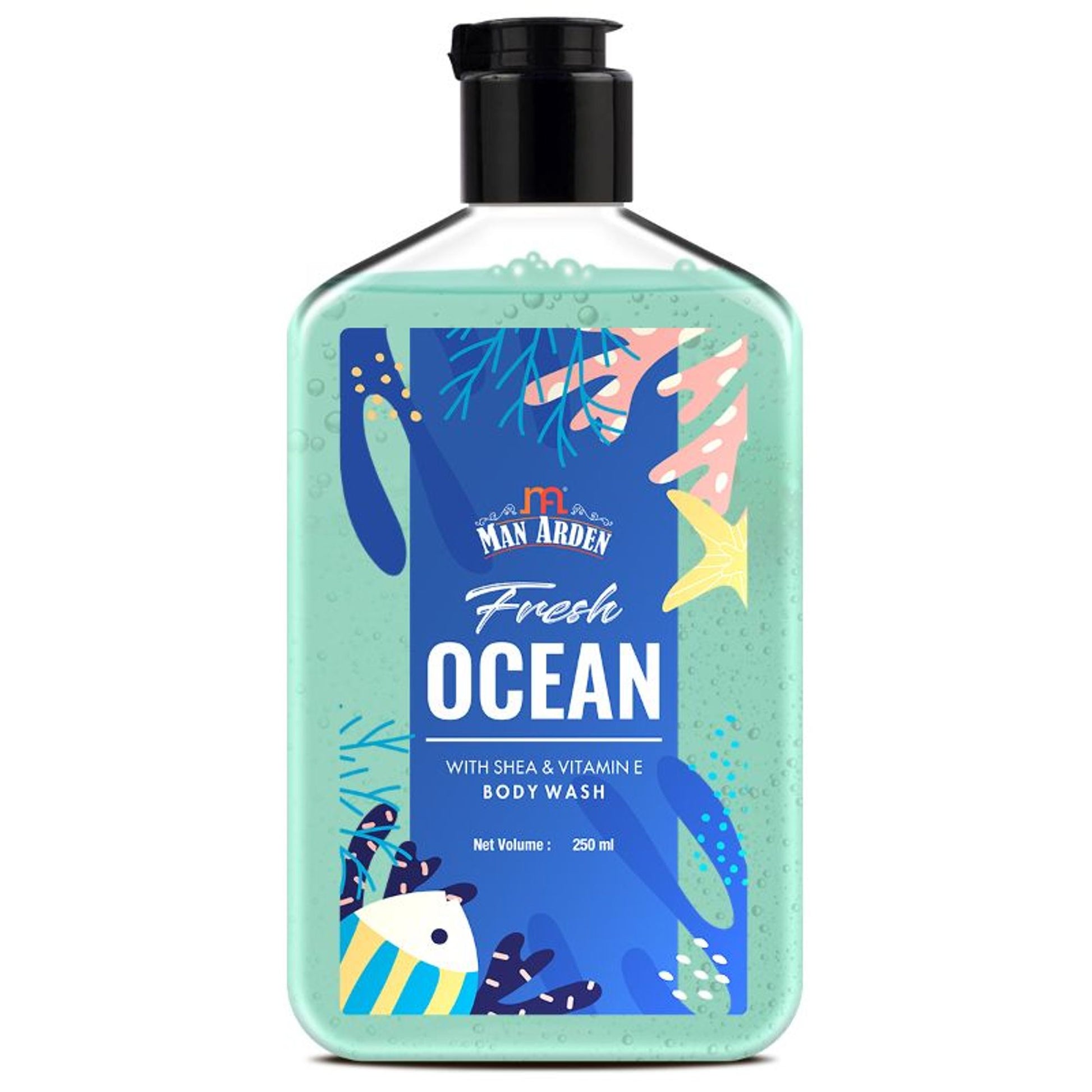 Man Arden Fresh Ocean Luxury Body Wash Infused With Shea Butter & Vitamin E
