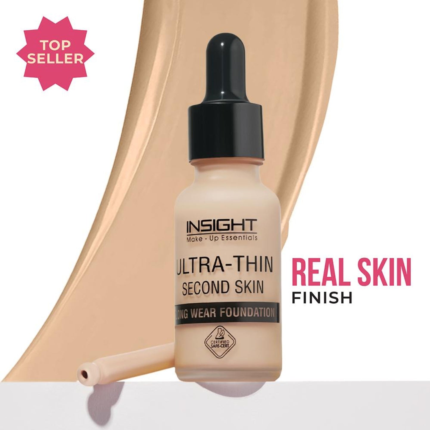 Insight Cosmetics Ultra-Thin Second Skin Long Wear Foundation - MN18