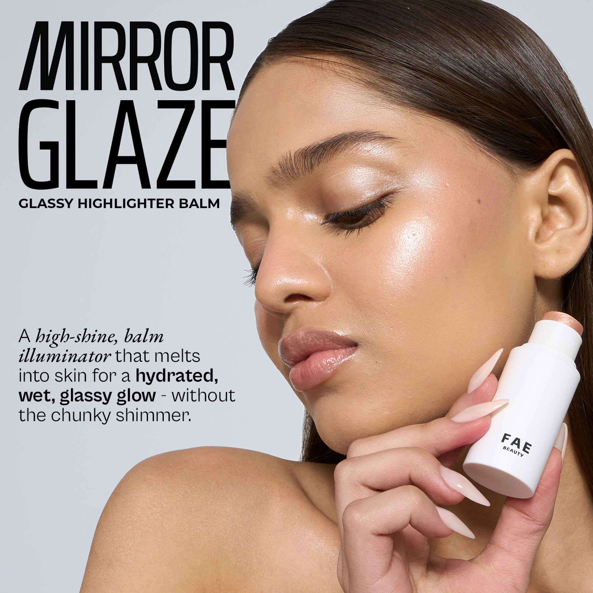 FAE Beauty Mirror Glaze Glass Balm Illuminator - Lunar