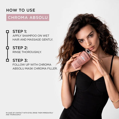 Kerastase Chroma Absolu Bain Respect Shampoo For Colour Treated Fine Hair, Sulphate-Free