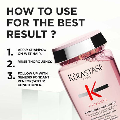Kerastase Genesis Hydra-Fortifiant Anti-Hair Fall Shampoo For Normal To Oily Hair