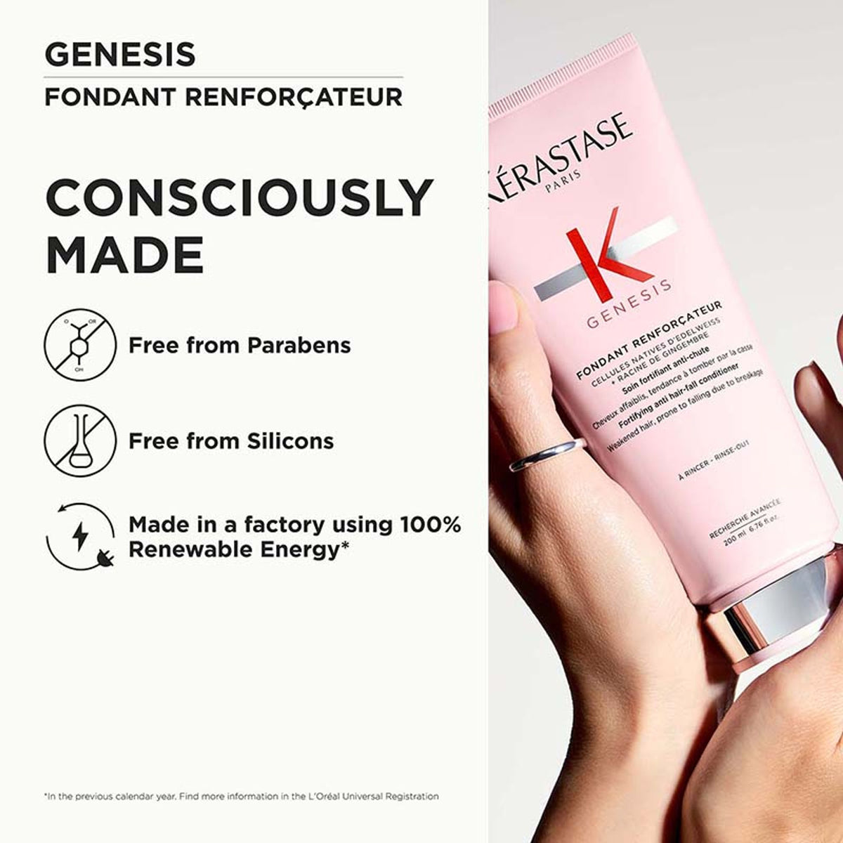 Kerastase Genesis Conditioner For Fine To Medium Hair, Adds Strength & Reduces Hair Fall & Breakage