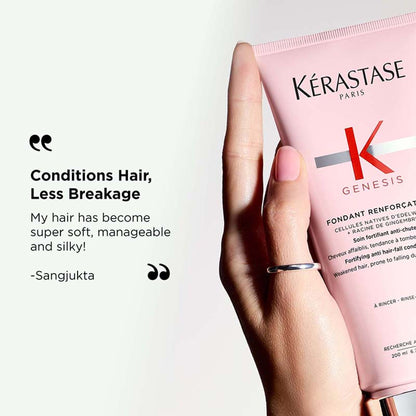 Kerastase Genesis Conditioner For Fine To Medium Hair, Adds Strength & Reduces Hair Fall & Breakage