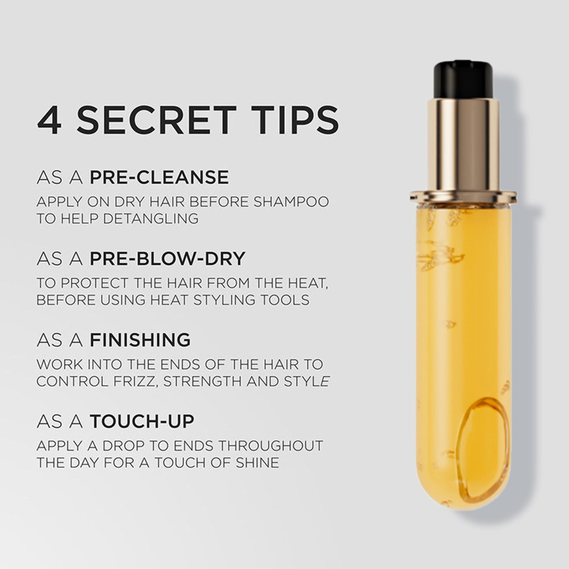 Kérastase Elixir Ultime Hair Oil-In-Serum Refill, 2X Shinier Hair, 96H Anti-Frizz Action