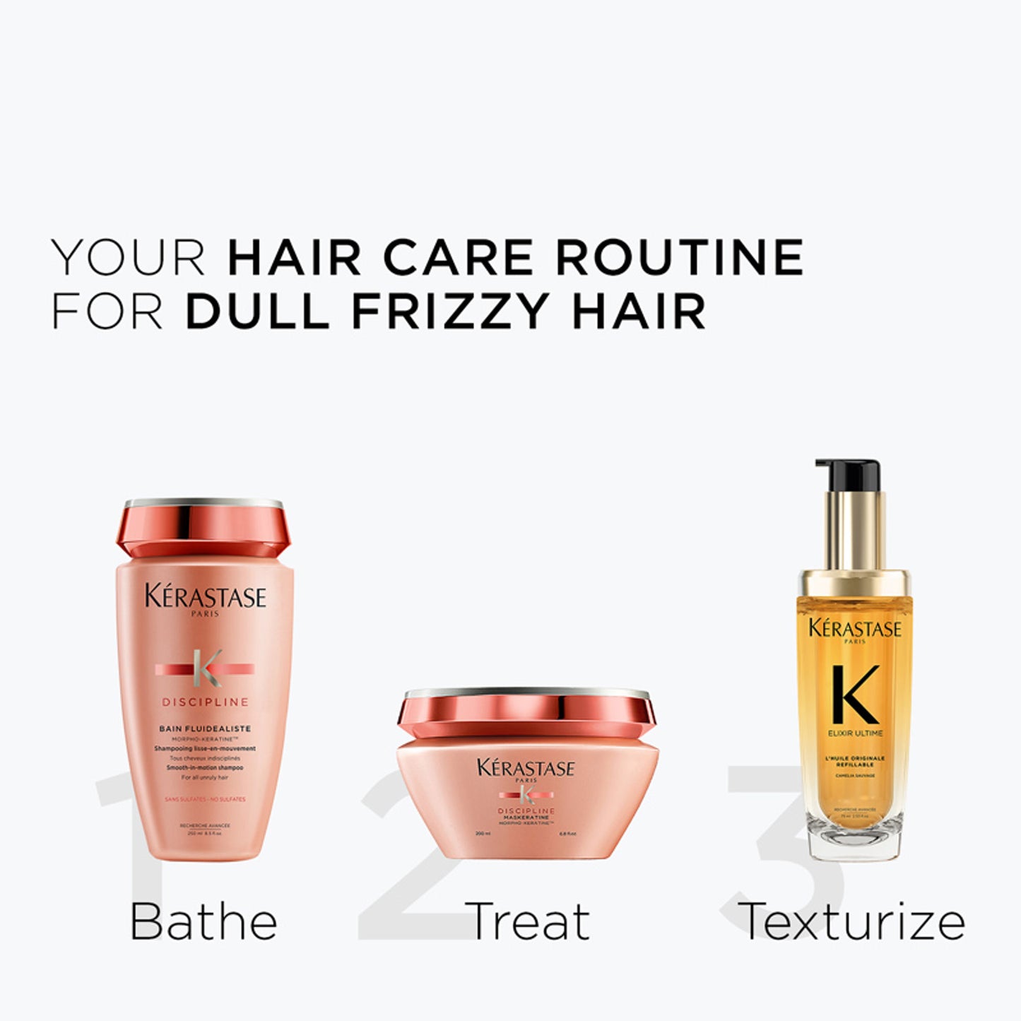 Kérastase Elixir Ultime Hair Oil-In-Serum Refill, 2X Shinier Hair, 96H Anti-Frizz Action