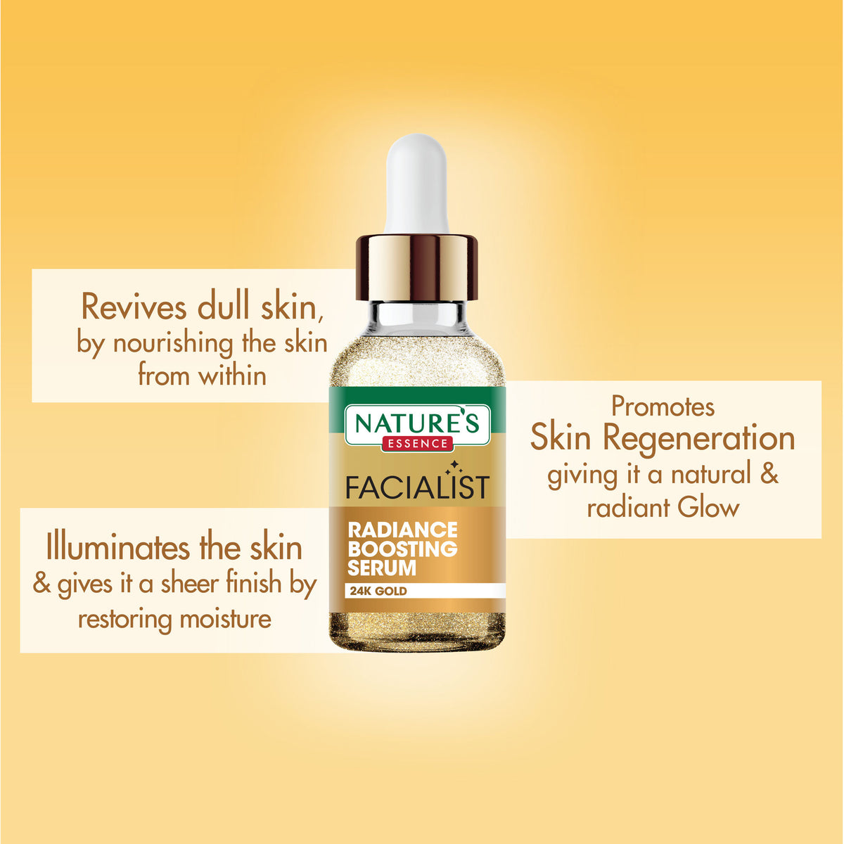 Nature's Essence Radiance Boosting Serum with 24K Gold