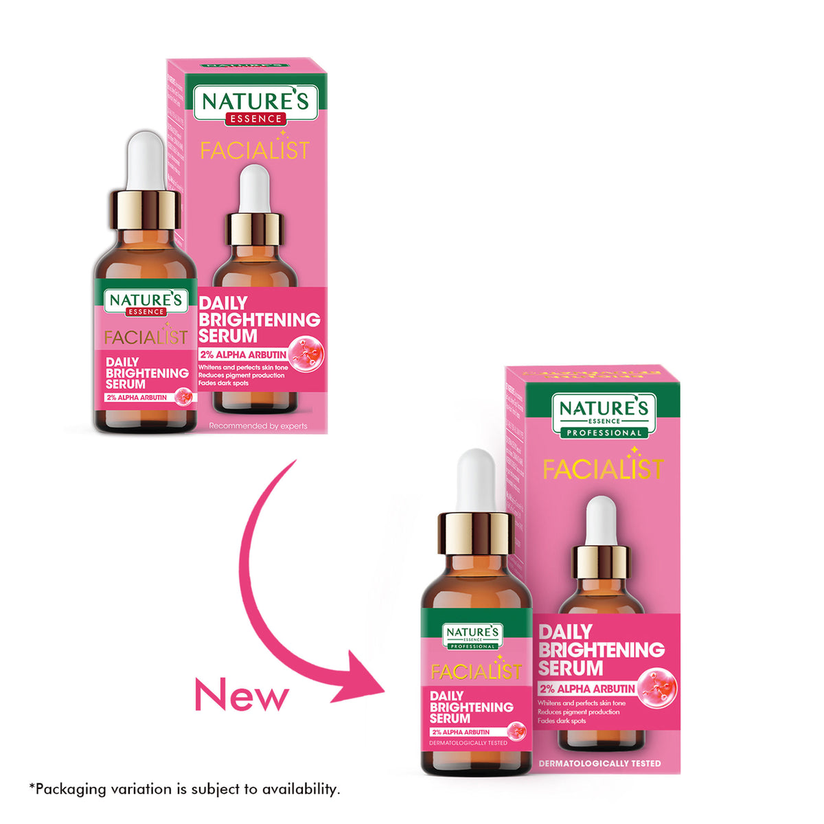 Nature's Essence Facialist Daily Brightening Serum with 2% Alpha Arbutin