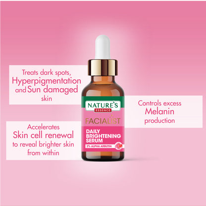 Nature's Essence Facialist Daily Brightening Serum with 2% Alpha Arbutin