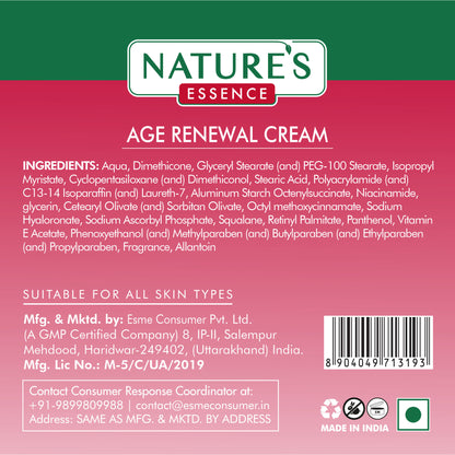 Nature's Essence Facialist Age Renewal Cream with PRO Retinol