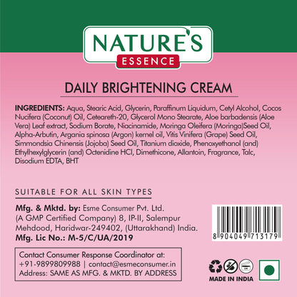 Nature's Essence Facialist Daily Brightening Cream with Alpha Arbutin