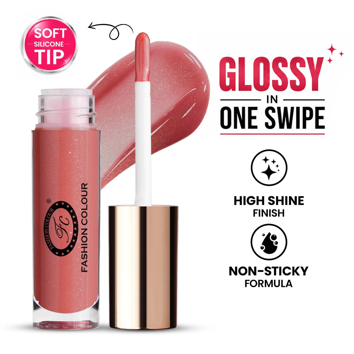 FASHION COLOUR Glossin Lip Gloss - Dusty Rose