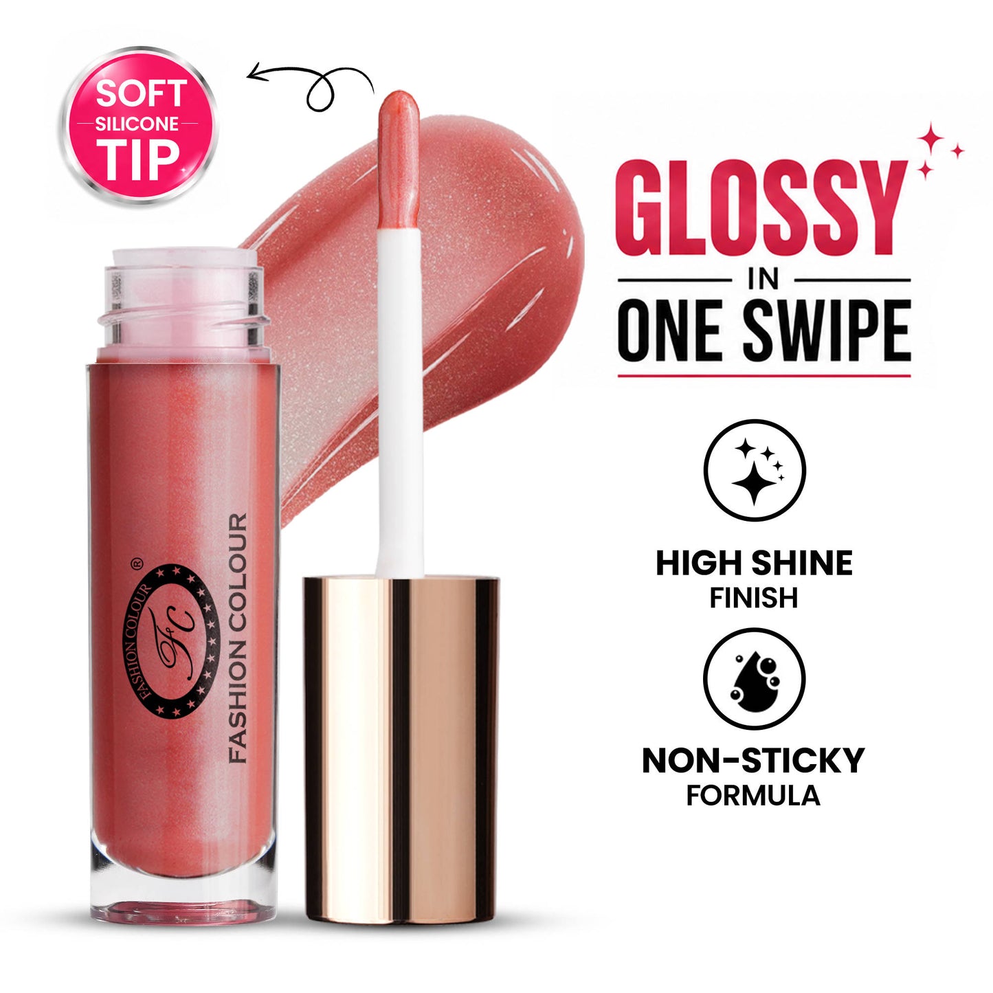FASHION COLOUR Glossin Lip Gloss - Fuchsia Flas