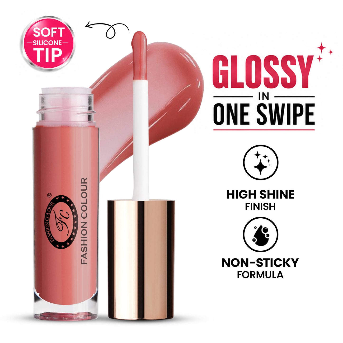 FASHION COLOUR Glossin Lip Gloss - Blush Sand