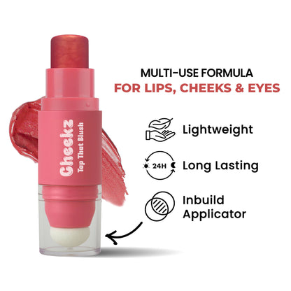FASHION COLOUR Cheekz Tap Tint & Blush - Petal Flush