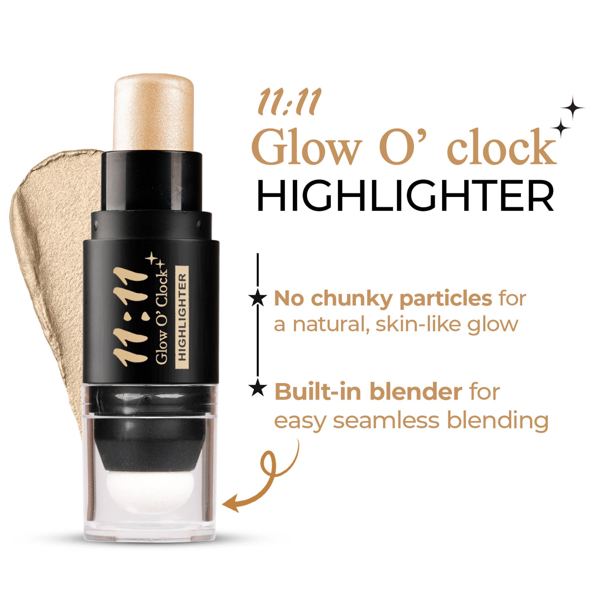 FASHION COLOUR 11:11 Glow O’Clock Highlighter Stick For Face & Body - Aurora Pearl
