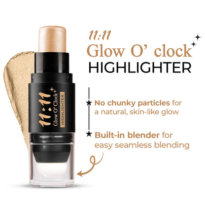 FASHION COLOUR 11:11 Glow O’Clock Highlighter Stick For Face & Body - Champagne Gold