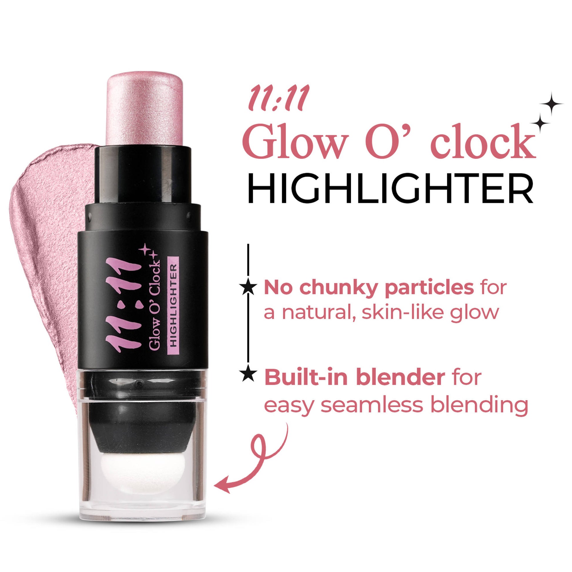 FASHION COLOUR 11:11 Glow O’Clock Highlighter Stick For Face & Body - Lavender