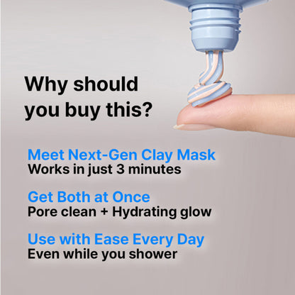Innisfree Volcanic Swirl Pore Dual Clay Mask,Daily Pore Care,Hydrating, Oil Control, Glass Skin