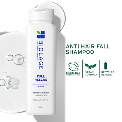 Biolage Full Rescue Shampoo for Hair Breakage, 74% Resistance to Hairfall, For Fragile Hair