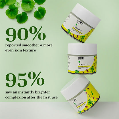 ENN Cica Latte De-Tan Clay Mask with Matcha, Coffee & Cica for Brightening & Oil Control