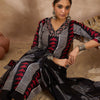 Dhiyona IE Women Printed Regular Thread Work Pure Cotton Kurta with Trousers & With Dupatta