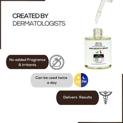 Derma Decode Anti Hair Fall and Hair Growth Serum with 3% Redensyl 1% Procapil & Rosemary Extract