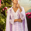 Dhiyona IE Women Solid Embroidered Cotton Kurta with Trousers & Dupatta