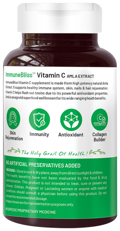 Bliss Welness Immune Health Natural Vitamin C Amla Extract Veg Tablet